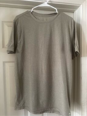 Classic Crewneck Short-Sleeve Tee in Light Taupe